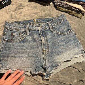 7 for all mankind denim shorts